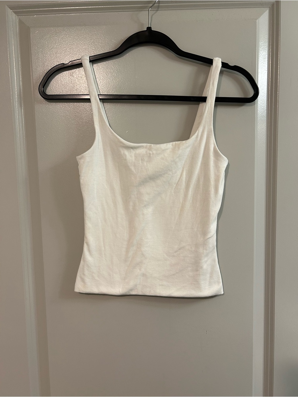 Kookai White Square Neck Tank Top